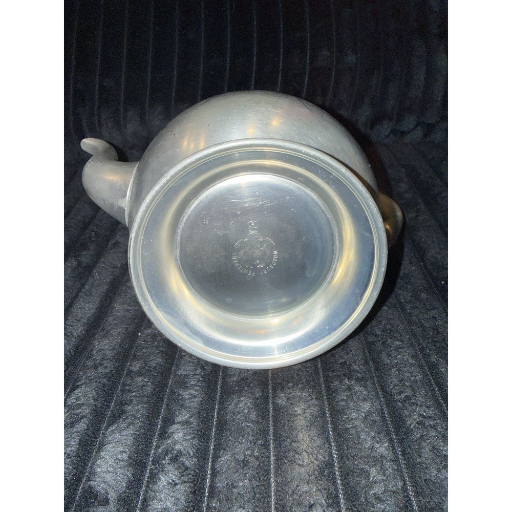 Woodbury Pewterers Pewter Tea Pot Collectible Serving Vessel 9" Tall - Picture 12 of 13
